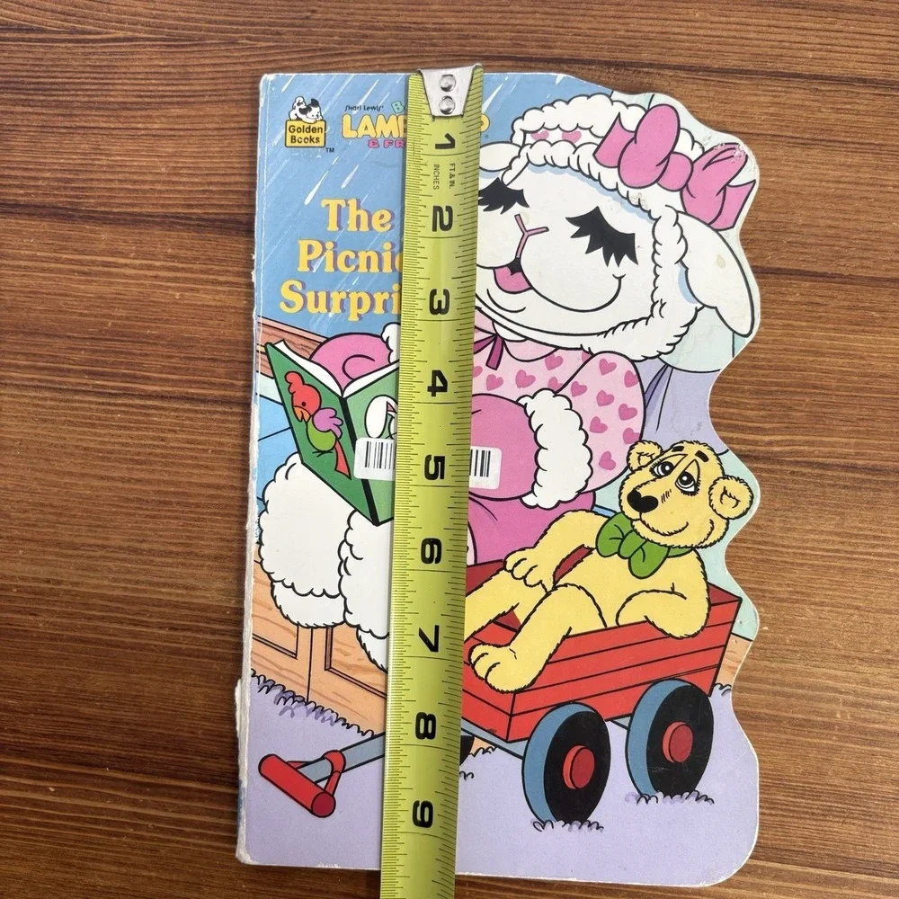1996 Baby Lamb Chop & Friends The Picnic Surprise Golden Books Shaped Board Book